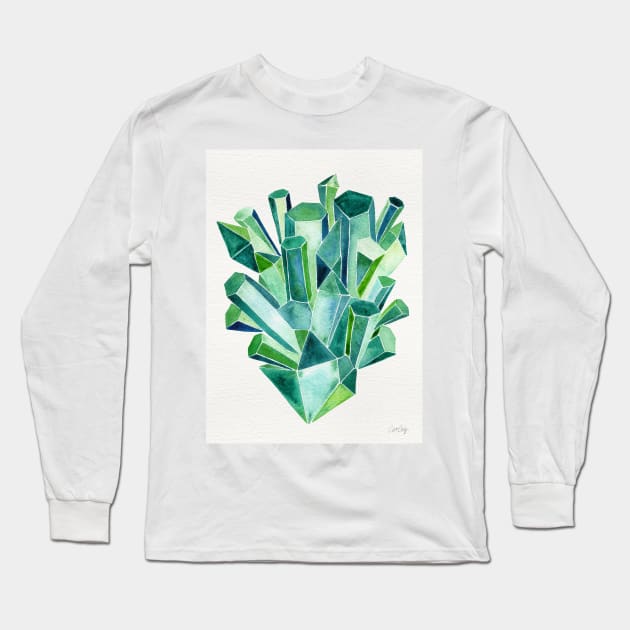 emerald Long Sleeve T-Shirt by CatCoq